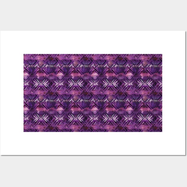 Purple Trendy Pattern V3 Wall Art by Family journey with God